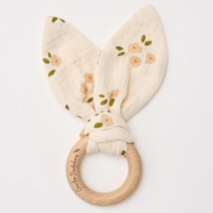 Over The Dandelions Bunny Ears Teether - Daisy