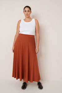 Skirts: Kowtow Sphere Skirt - Clay Red