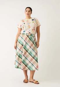 Nancybird Wave Skirt - Summer Check