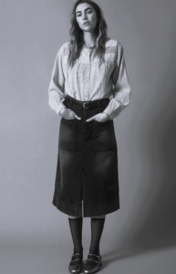 Yerse Denim Skirt - Indigo