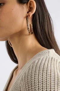 Elk Jewellery: Elk Oban Large Hoop Earring - Bronze