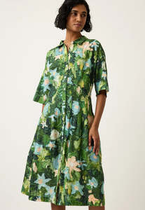 Nancybird Paloma Dress - Garden Green