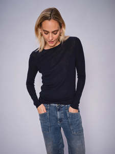 Clothing Footwear Sale: Mos Mosh Bouch O-Neck Knit - Salute Navy