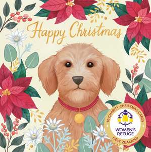 Women's Refuge Xmas Card 10pk - Christmas Dog