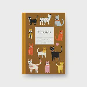 Under 50 X: Kaleido A5 Hardback Notebook - Feline Friends