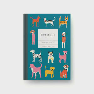 Under 50 X: Kaleido A5 Hardback Notebook - Canine Friends