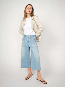 Mos Mosh Sagai Culotte Jeans - Light Blue