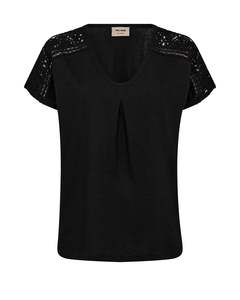 Mos Mosh: Mos Mosh Dayo V-Neck Tee - Black