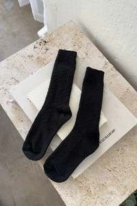 Le Bon Shoppe Cottage Socks - Black