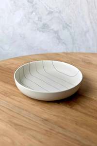 Robert Gordon Salad Bowl - Green Stripe