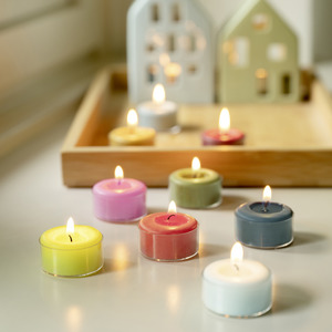 Remember: Remember Colourful Tealight Candles  - Set of 9