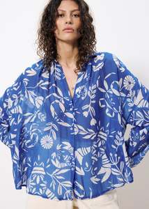 FRNCH Isnelle Blouse - Blue Lobster