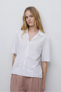 Yerse: Yerse Embroidered Shirt - White