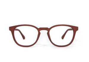 Reading Glasses: Vital Alex Reading Glasses - Walnut