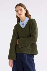Extra 20 Off Sale: Elk Anken Sweater - Dark Olive