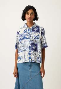 Nancybird: Nancybird Summer Shirt - Lyon Tile