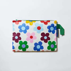 Project Ten 1: Project Ten Large Zip Pouch - Sunny Floral