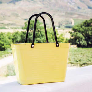 Hinza: Hinza Green Plastic (Sugar Cane) Bag Small - Lemon