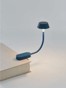 Lexon Mimi Clip-On Reading Light - Dark Blue