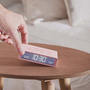 Lexon Flip Classic Alarm Clock - Pink