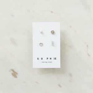Gifts For Teens Tweens 1: Sophie Garden Party Stud Set - Silver