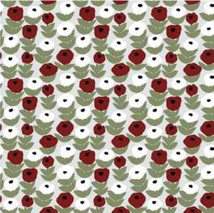Home Utility: Havi Luncheon Napkin - Flora Red Green