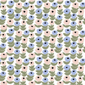 Havi Cocktail Napkin Flora Light Blue