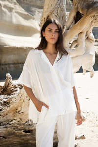 Sophie Short Sleeve Shirt - Chalk Check