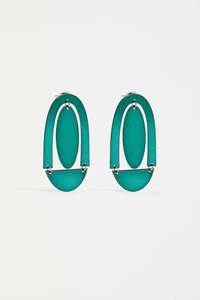 Elk Dadem Drop Earring - Forest Green