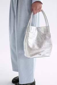 Elk Bags: Elk Orsa Mini Crossbody Bag - Silver