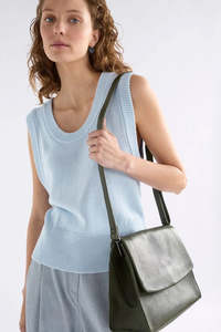 Elk Bags: Elk Kaska Crossbody Bag - Loden Green
