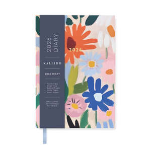 Non Clothing Sale: Kaleido A6 2026 Weekly Diary - Gouache Floral