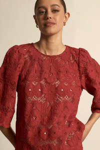 Zoe Kratzmann Glisten Top - Raspberry