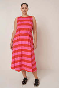 Kowtow Tank Swing Dress - Painted Stripe