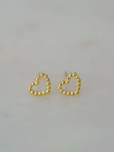 Under 50 X: Sophie Dotty Love Studs - Gold