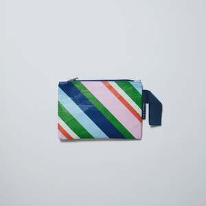 Project Ten 1: Project Ten Mini Zip Pouch - Rugby Stripe