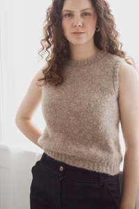 Dalston: Dalston Valentina Alpaca Vest - Oat