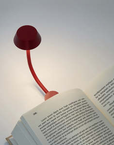 Lexon Mimi Clip-On Reading Light - Dark Red