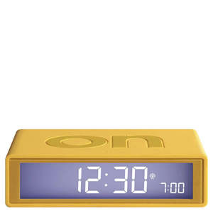 Lexon Flip Classic Alarm Clock - Yellow
