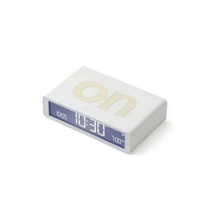 Lexon Flip Classic Alarm Clock - White