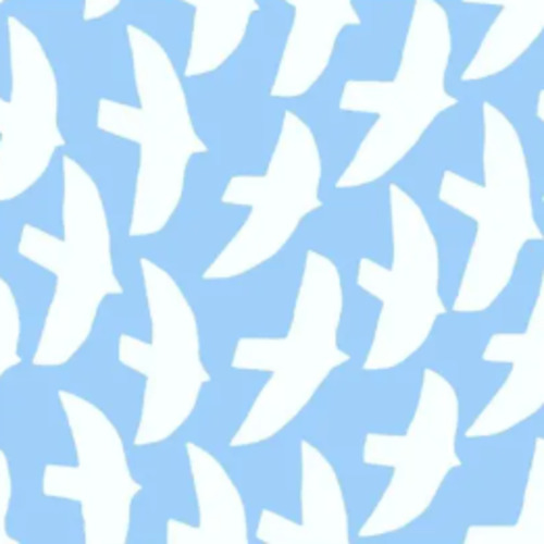 Home Utility: Havi Luncheon Napkin - Lintuset Blue