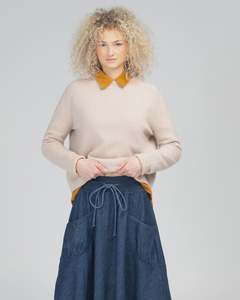 Skirts: Boom Shankar Guru Skirt - Dark denim