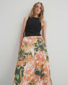 Skirts: Kowtow Montage Skirt - Flower Book