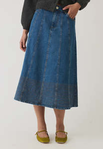 Skirts: Nancybird Nina Skirt - Denim