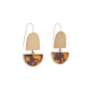 Elk Heran Earrings - Tortoiseshell