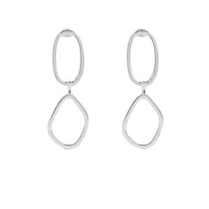 Elk Boden Drop Earrings - Silver