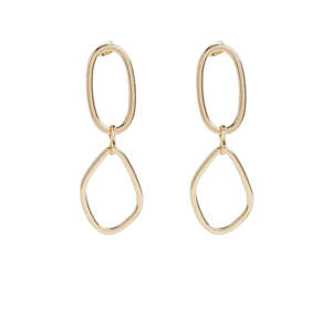 Elk Jewellery: Elk Boden Drop Earrings - Gold