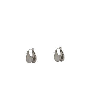 Elk Jewellery: Elk Apenn Hoop Earrings - Gunmetal