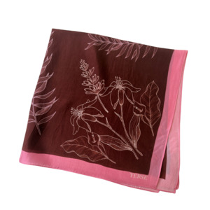 Yerse: Yerse Silk Scarf - Garnet