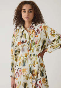 Nancybird: Nancybird Paloma Dress - Warm Watercolour